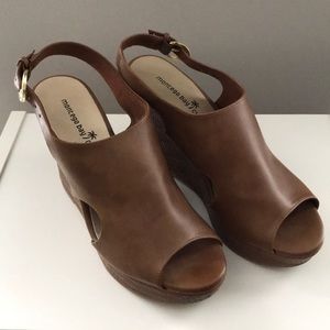 Brown Wedge Sandals